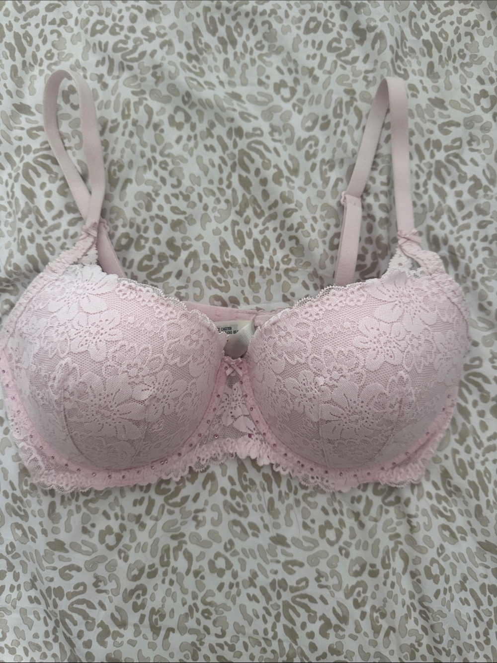PINK Victoria's Secret Pink Lace Underwire Bra